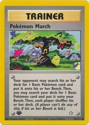 Pokémon March - 102/111 - 1st Edition