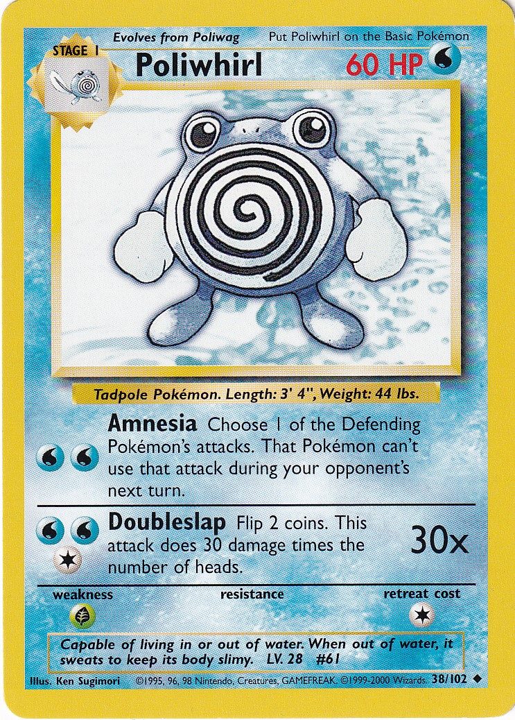Poliwhirl - 38/102 - 4th Print