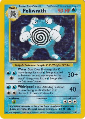 Poliwrath - 13/102 - 4th Print (Holo)