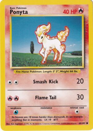 Ponyta - 60/102 - 4th Print