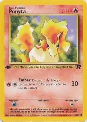 Ponyta - 64/82 - 1st Edition