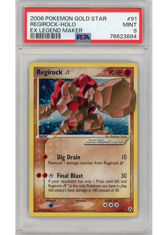 Regirock * (Goldstar) 91/92 PSA 9