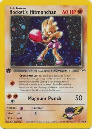 Rocket's Hitmonchan - 11/132 - 1st Edition (Holo)