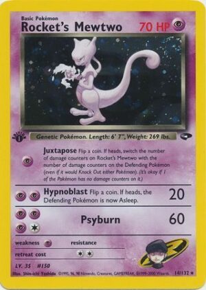 Rocket's Mewtwo - 14/132 - 1st Edition (Holo)