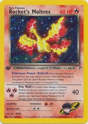 Rocket's Moltres - 12/132 - 1st Edition (Holo)