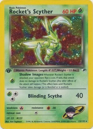 Rocket's Scyther - 13/132 - 1st Edition (Holo)