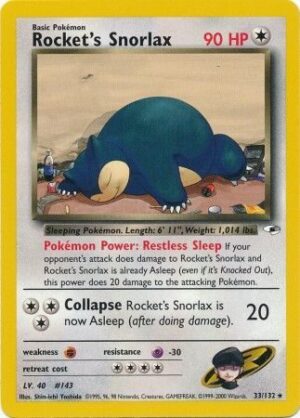 Rocket's Snorlax - 33/132