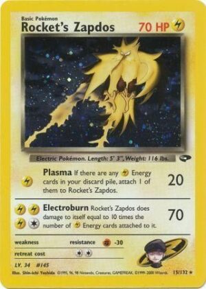 Rocket's Zapdos - 15/132 (Holo)