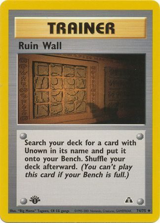 Ruin Wall – 74/75 – 1st Edition