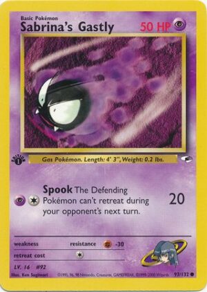 Sabrina's Gastly - 93/132 - 1st Edition