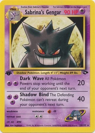 Sabrina's Gengar - 29/132 - 1st Edition