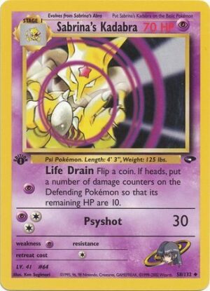 Sabrina's Kadabra - 58/132 - 1st Edition