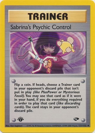 Sabrina's Psychic Control - 121/132 - 1st Edition