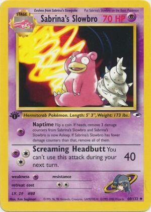 Sabrina's Slowbro - 60/132 - 1st Edition