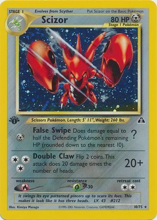Scizor - 10/75 - 1st Edition (Holo)