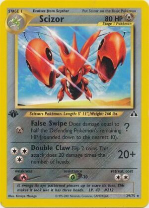 Scizor - 29/75 - 1st Edition