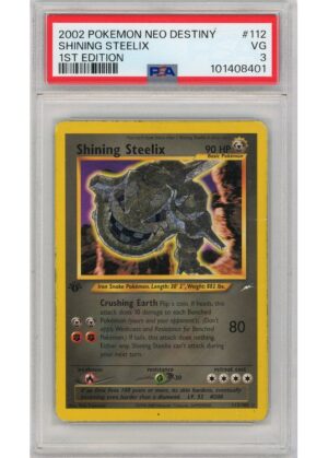 Shining Steelix 112/105 1st Edition PSA 3
