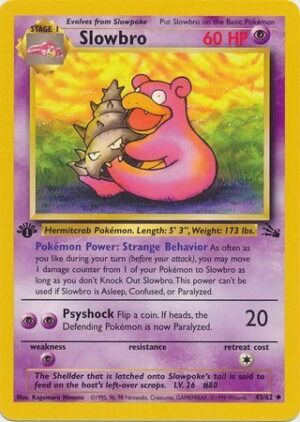 Slowbro - 43/62 - 1st Edition