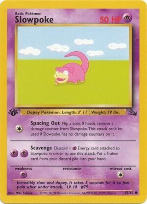 Slowpoke - 55/62 - 1st Edition