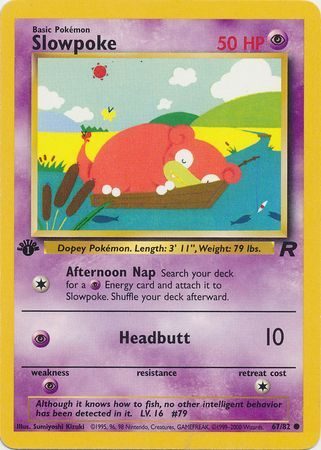 Slowpoke - 67/82 - 1st Edition