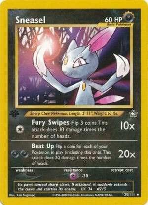 Sneasel - 25/111 - 1st Edition