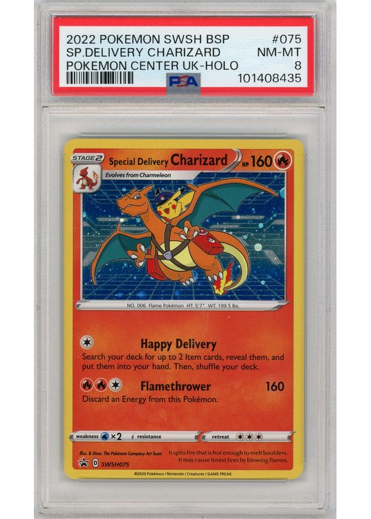Special Delivery Charizard SWSH075 PSA 8