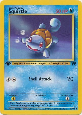 Squirtle - 68/82 - 1st Edition