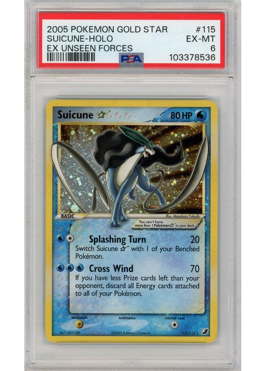 Suicune * (Goldstar) 115/115 PSA 6