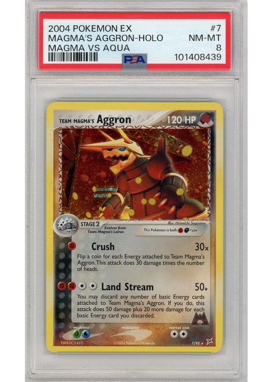 Team Magma's Aggron 7/95 PSA 8