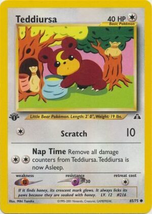 Teddiursa - 65/75 - 1st Edition