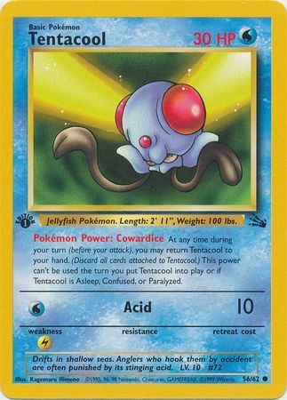 Tentacool - 56/62 - 1st Edition