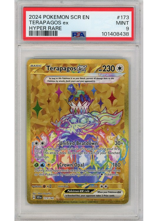 Terapagos ex PSA 9 - Gradede pokemon kort på Pokemons.dk