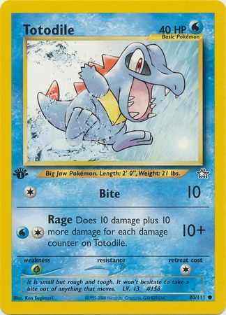 Totodile - 80/111 - 1st Edition