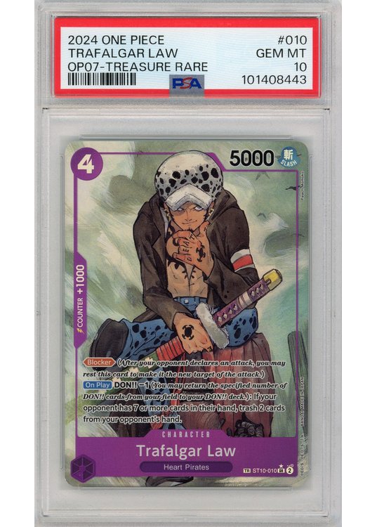 Trafalgar Law (One Piece) ST10-010 PSA 10