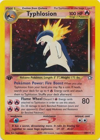 Typhlosion - 18/111 - 1st Edition (Holo)