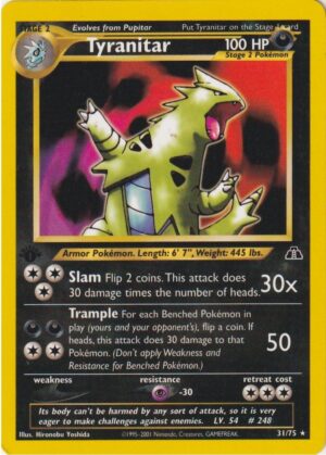 Tyranitar - 31/75 - 1st Edition
