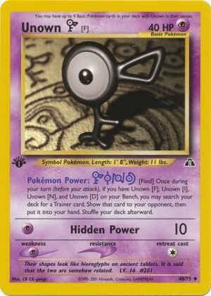 Unown [F] - 48/75 - 1st Edition
