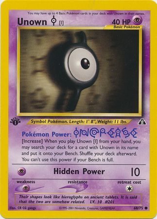 Unown [I] - 68/75 - 1st Edition