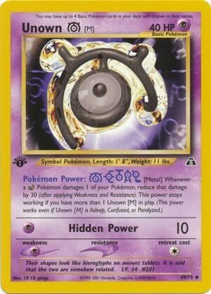 Unown [M] - 49/75 - 1st Edition