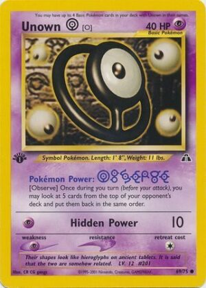Unown [O] - 69/75 - 1st Edition