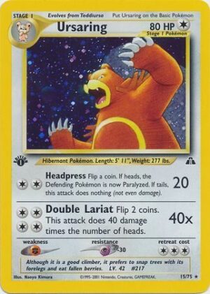 Ursaring - 15/75 - 1st Edition (Holo)