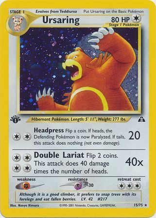 Ursaring - 15/75 - 1st Edition (Holo)