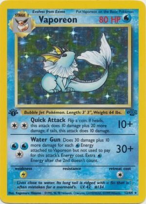 Vaporeon - 12/64 - 1st Edition (Holo)