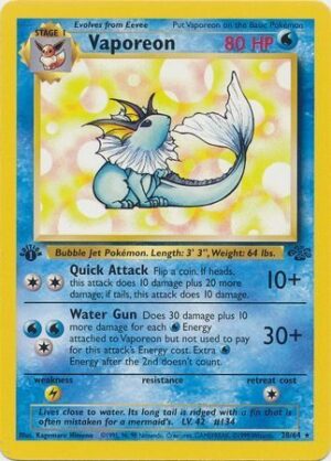 Vaporeon - 28/64 - 1st Edition