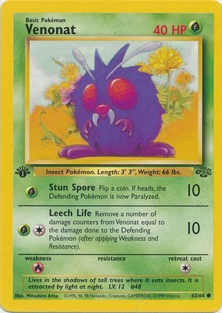 Venonat - 63/64 - 1st Edition