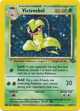 Victreebel - 14/64 (Holo) - Pokemon enkeltkort fra Jungle