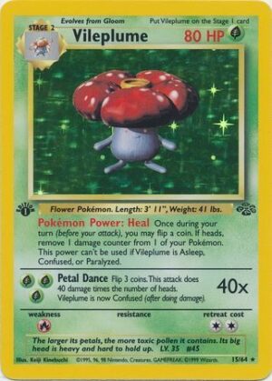 Vileplume - 15/64 - 1st Edition (Holo)