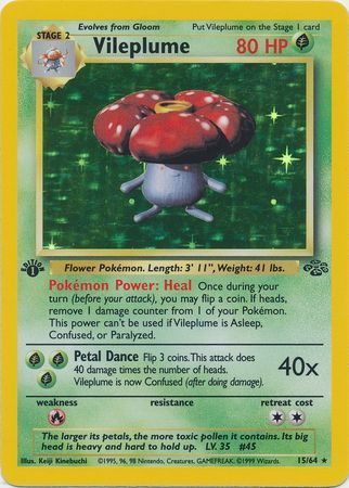 Vileplume - 15/64 - 1st Edition (Holo)