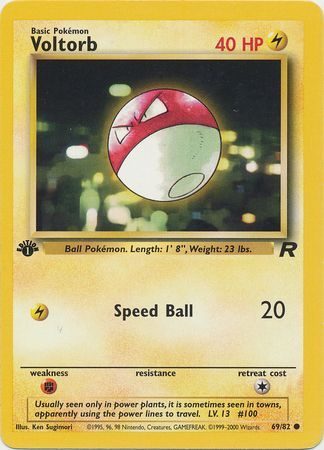 Voltorb - 69/82 - 1st Edition