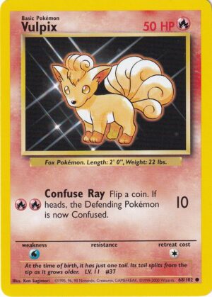 Vulpix - 68/102 - 4th Print